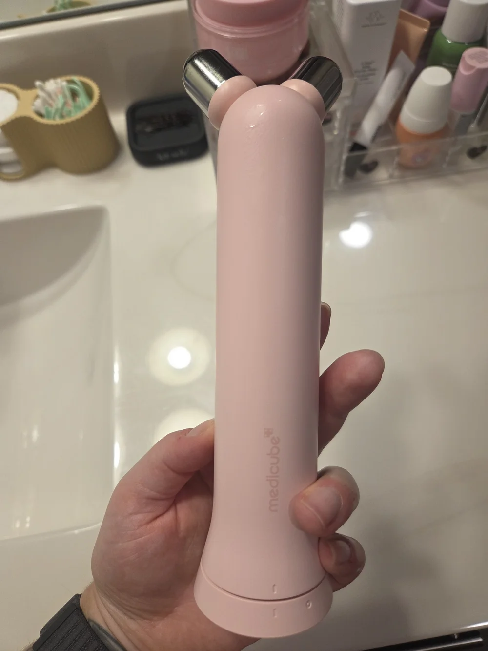 Medicube MINI PRO BOOSTER Pink Facial Toning & Eye Massager Set